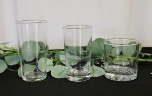 Pilsner | Highball | Old Fashion(Left to Right)